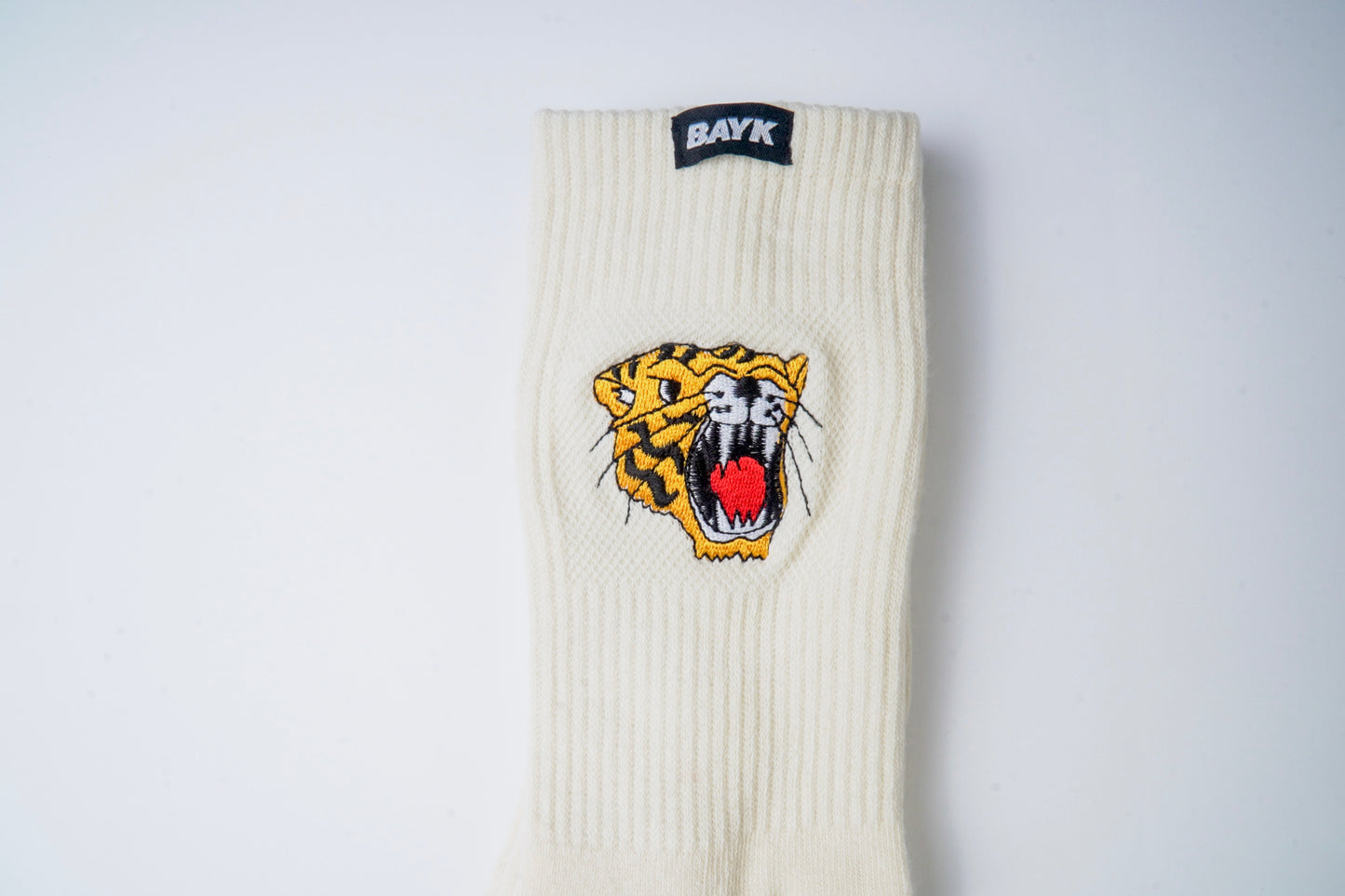 Tiger Embroidered Sock — Pola